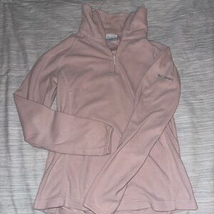 Columbia Light Pink Half-Zip Fleece